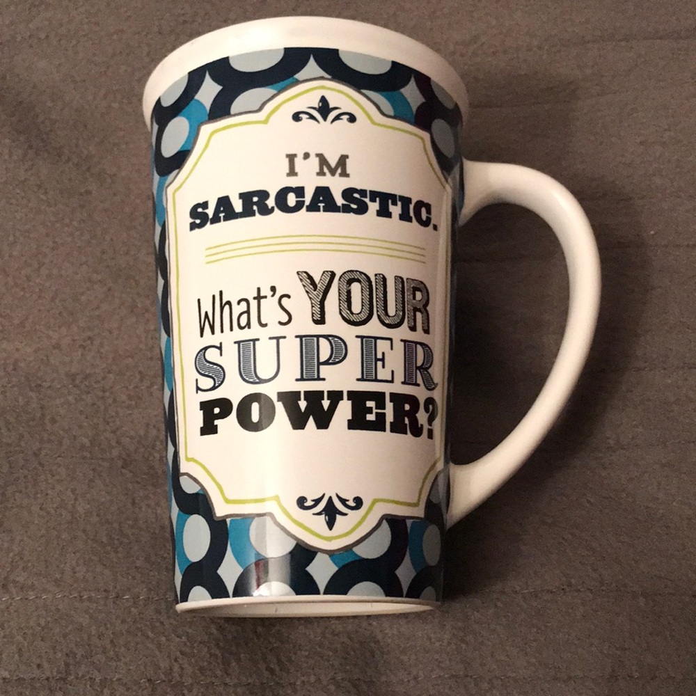 NWOT “I’m Sarcastic What’s Your Super Power?” Mug